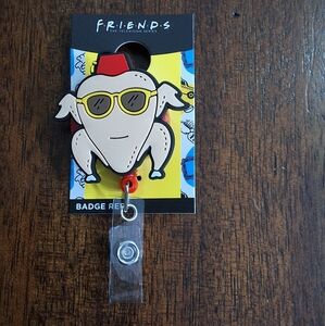 F.R.I.E.N.D.S The Television Show Turkey 24" Retractable Badge Reel, NEW